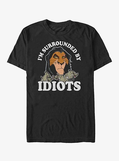 Disney Lion King Scar Surrounded By Hyenas T-Shirt