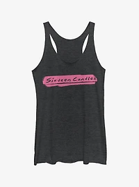 Sixteen Candles Paint Stripe Logo Girls Tank Top
