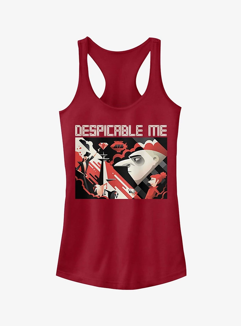 Minion Modern Gru Scene Girls Tank Top