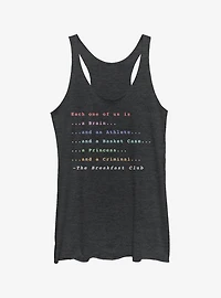 The Breakfast Club Each One Of Us Stereotype Girls Tank Top