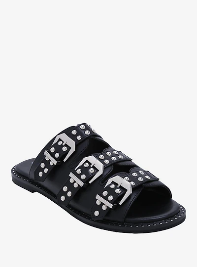 Studded Buckle Sandals