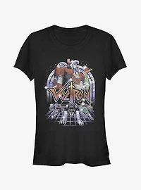 Voltron Retro Robot Lions Girls T-Shirt
