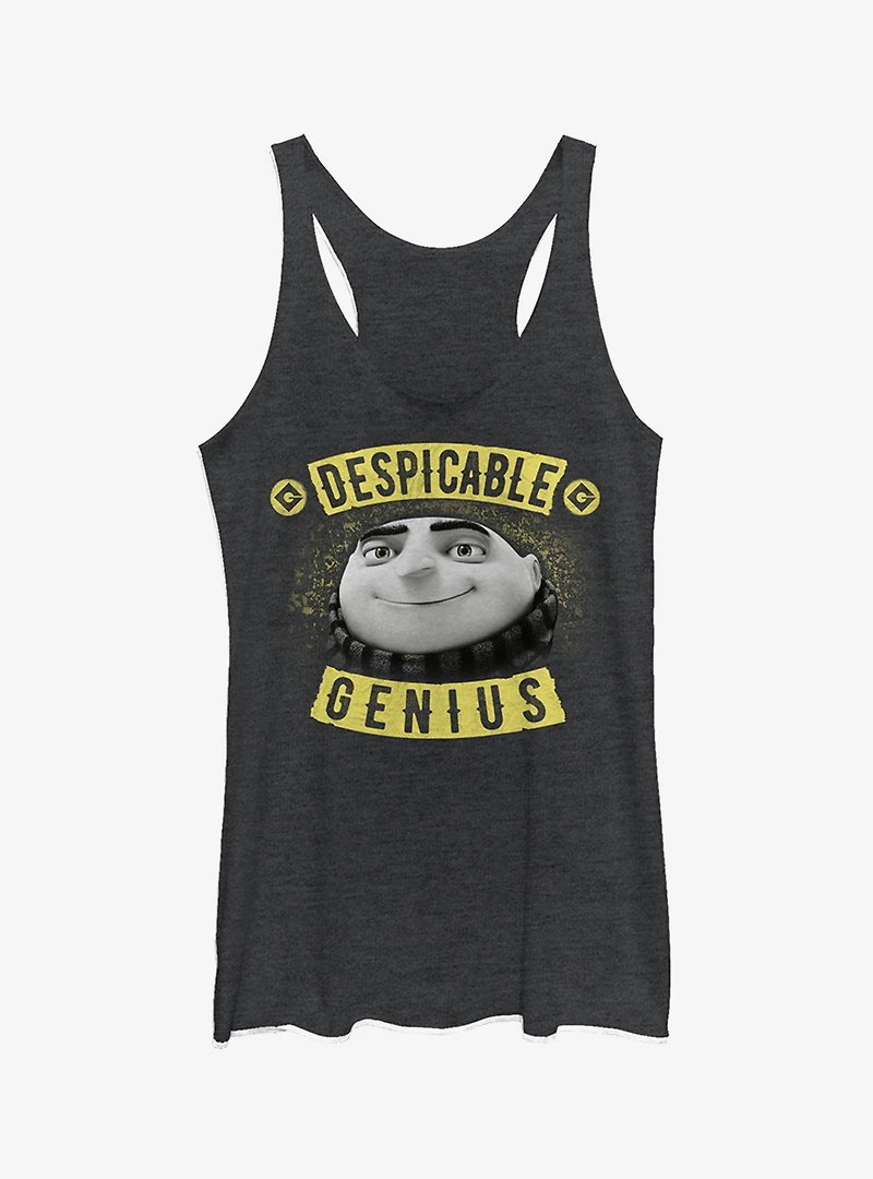 Minion Evil Genius Gru Banner Girls Tank Top