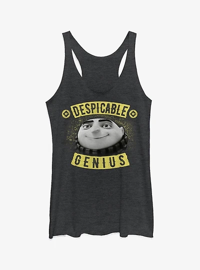 Minion Evil Genius Gru Banner Girls Tank Top