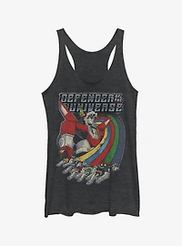Voltron Retro Rainbow Lions Girls Tank Top