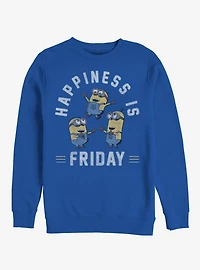 Minion Happiness is Friday Sweatshirt