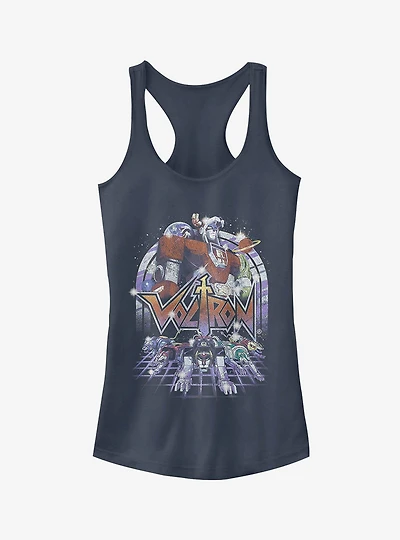 Voltron Retro Robot Lions Girls Tank Top