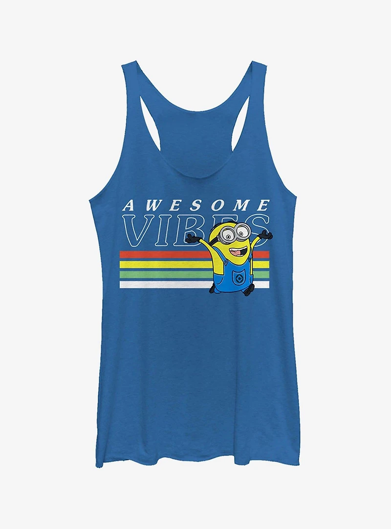 Minion Rainbow Vibes Girls Tank Top