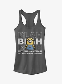 Minion Blah Mood Today Girls Tank Top