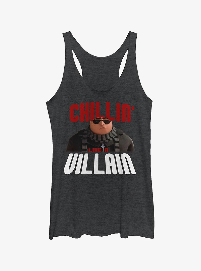 Minion Gru Chillin' Like a Villain Girls Tank Top