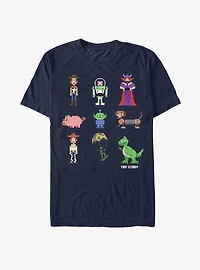 Disney Pixar Toy Story Pixel Characters T-Shirt