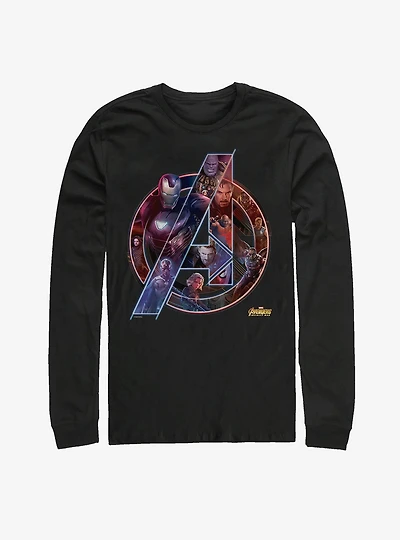 Marvel Avengers: Infinity War Logo Long Sleeve T-Shirt