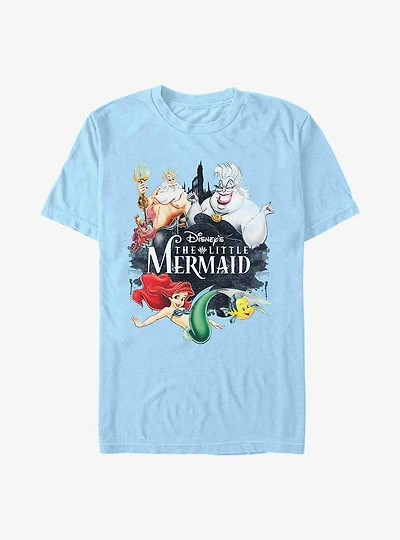 Disney The Little Mermaid Vintage Characters T-Shirt