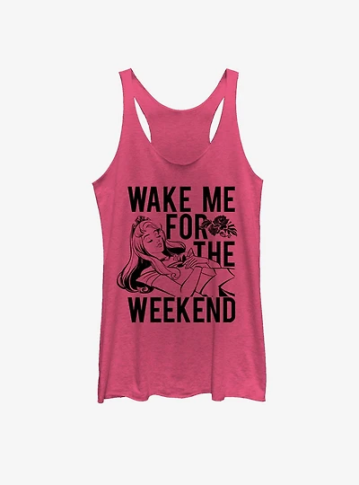 Disney Sleeping Beauty Wake Me for Weekend Womens Tank