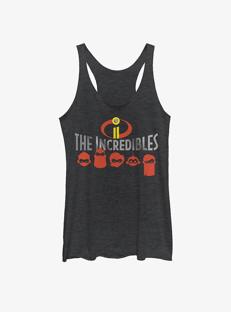 Disney Pixar The Incredibles Masked Family Womens Tank