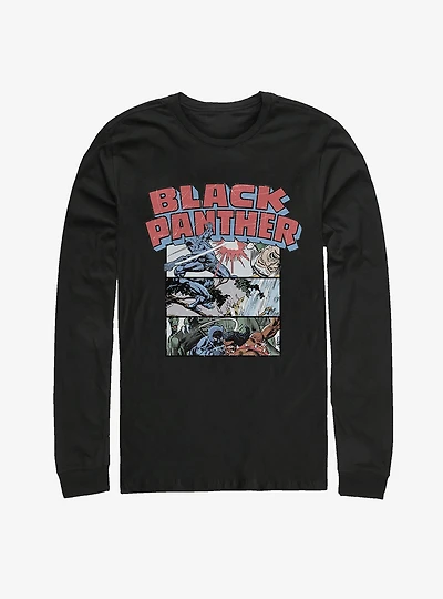 Marvel Black Panther Panels Long Sleeve T-Shirt