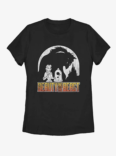 Disney Beauty and The Beast Dark Womens T-Shirt