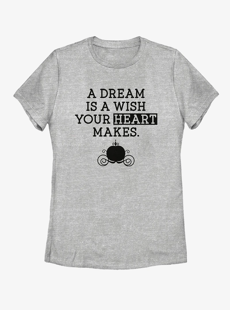Disney Cinderella Dream Wish Womens T-Shirt
