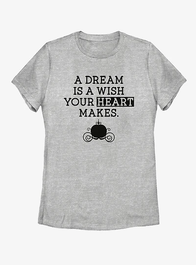 Disney Cinderella Dream Wish Womens T-Shirt