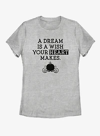 Disney Cinderella Dream Wish Womens T-Shirt