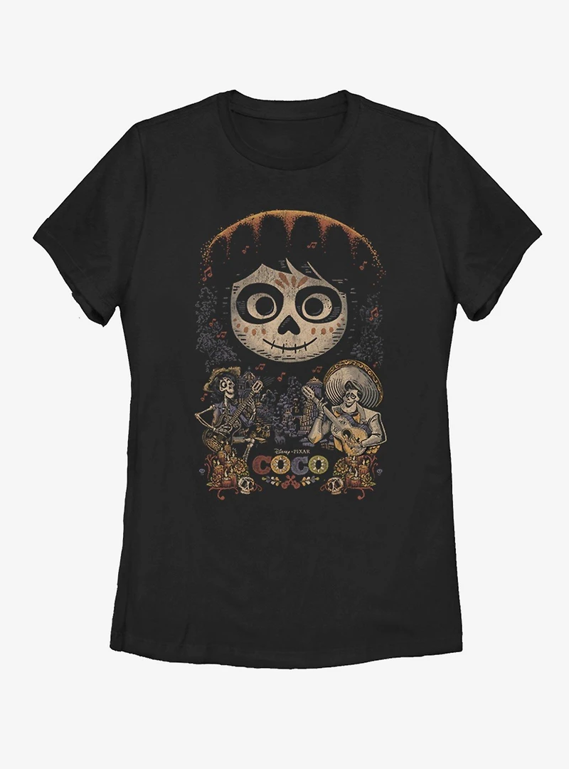 Disney Pixar Coco Poster Womens T-Shirt