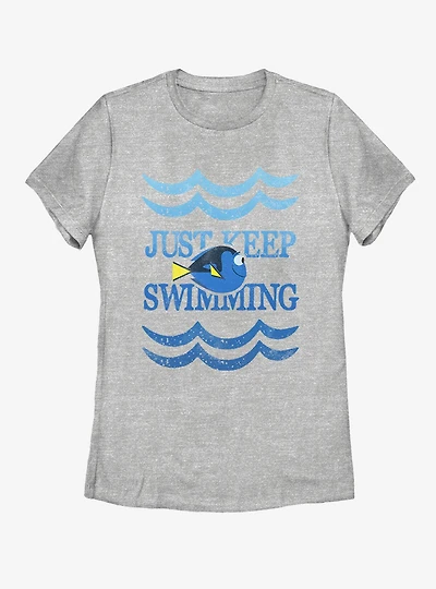 Disney Pixar Finding Dory Just Swim Womens T-Shirt