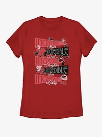 Disney Pixar The Incredibles Incredible Family Womens T-Shirt