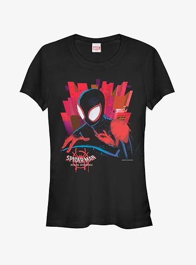 Marvel Spider-Man Spider-Verse Black Spider Womens T-Shirt