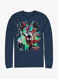 Marvel Spider-Man Group Spider-Verse Long-Sleeve T-Shirt