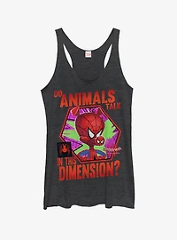 Marvel Spider-Man Animals Talk Womens Tank
