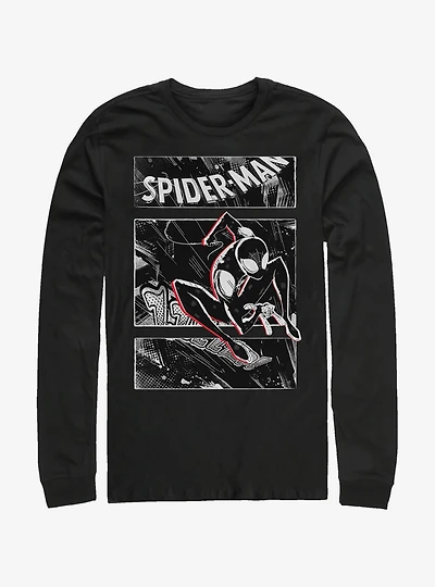 Marvel Spider-Man Street Panels Long-Sleeve T-Shirt