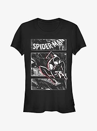 Marvel Spider-Man: Into The Spider-Verse Street Panels Girls T-Shirt