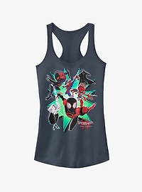 Marvel Spider-Man: Into The Spider-Verse Group Indigo Girls Tank Top