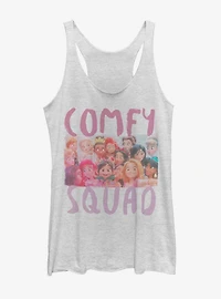 Disney Ralph Breaks The Internet Princess Selfie Grey  Girls Tank Top