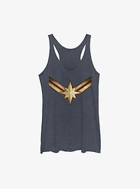 Marvel Captain Costume Symbol Girls Tank Top