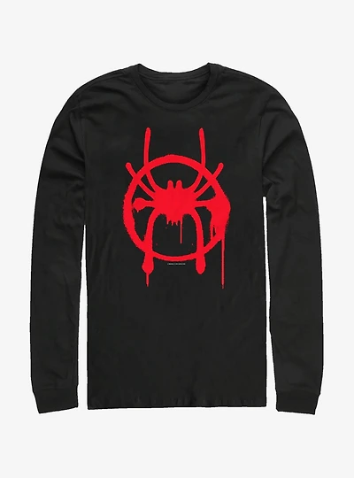 Marvel Spider-Man Miles Symbol Long-Sleeve T-Shirt