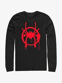 Marvel Spider-Man Miles Symbol Long-Sleeve T-Shirt