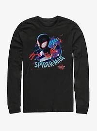 Marvel Spider-Man: Into the Spider-Verse Cracked Spider Womens Long-Sleeve T-Shirt