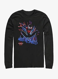 Marvel Spider-Man: Into the Spider-Verse Spidey Explosion Womens Long-Sleeve T-Shirt