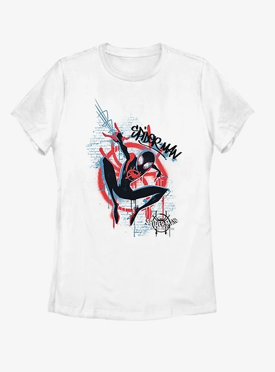 Marvel Spider-Man: Into the Spider-Verse Graffiti Spider Womens T-Shirt