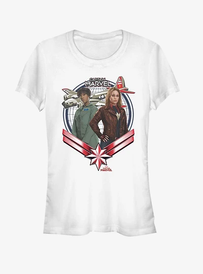Marvel Captain Two Gunners Girls T-Shirt