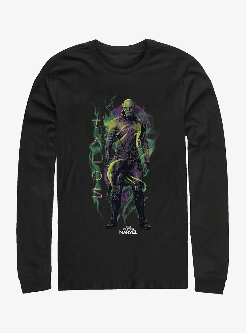 Marvel Captain Talos Green Long-Sleeve T-Shirt