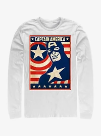 Marvel Captain America Da Poster Long-Sleeve T-Shirt