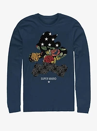 Super Mario Dark Cut Long-Sleeve T-Shirt