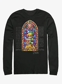 The Legend Of Zelda Stained Glass Long-Sleeve T-Shirt