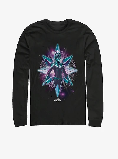 Marvel Captain Star Warrior Long-Sleeve T-Shirt