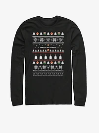 Super Mario Itsa Holiday Long-Sleeve T-Shirt