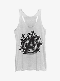 Marvel Avengers Endgame Flying Heroes Womens Tank