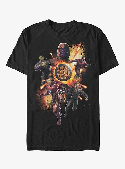 Marvel Avengers Endgame Planet Explosion T-Shirt