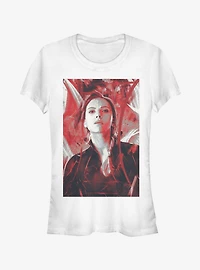 Marvel Avengers: Endgame Black Widow Red Painted Girls T-Shirt